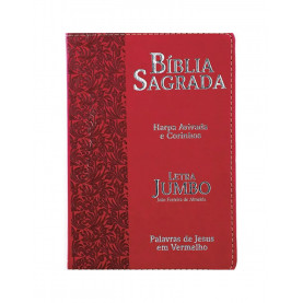 Bíblia Sagrada Letra Jumbo | ARC | Harpa Avivada e Corinhos | Capa PU Luxo