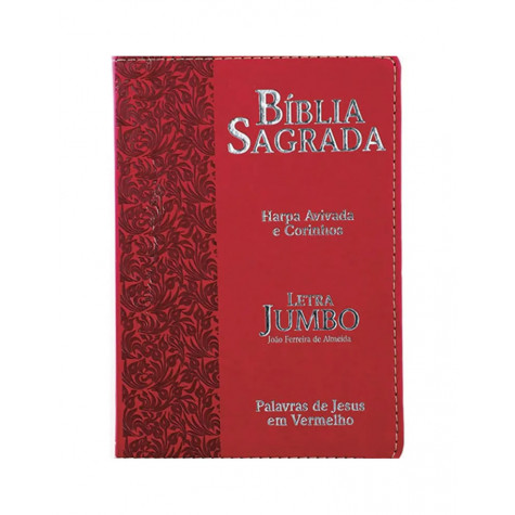 Bíblia Sagrada Letra Jumbo | ARC | Harpa Avivada e Corinhos | Capa PU Luxo