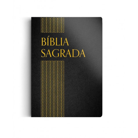 Bíblia Sagrada | ACF | Letra Normal | Capa Luxo Preta com grafia revisada